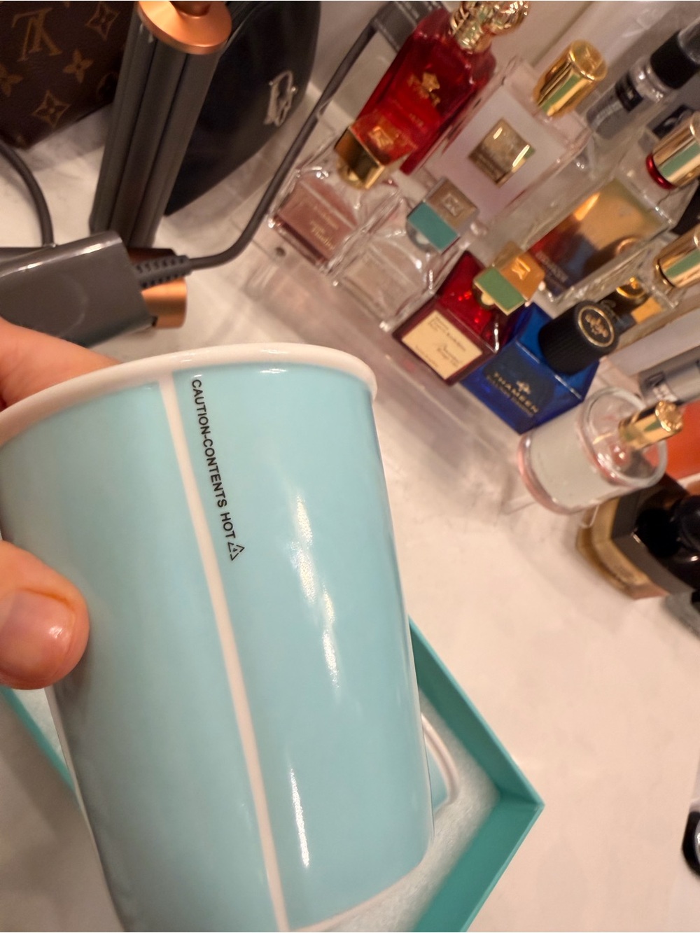 Tiffany & Co. White Fine Bone China Trinket Dish with Blue Box Accent - Picture 5 of 7